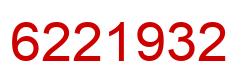 Number 6221932 red image