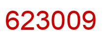 Number 623009 red image