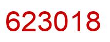 Number 623018 red image