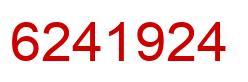 Number 6241924 red image