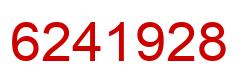 Number 6241928 red image