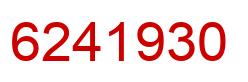 Number 6241930 red image