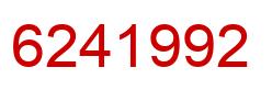 Number 6241992 red image