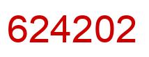 Number 624202 red image