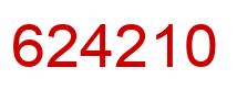 Number 624210 red image
