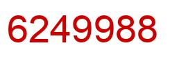Number 6249988 red image