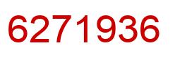Number 6271936 red image