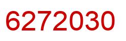 Número 6272030 imagen rojo