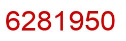 Number 6281950 red image