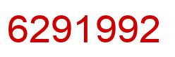 Number 6291992 red image