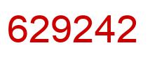 Número 629242 imagen rojo