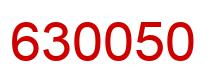 Number 630050 red image