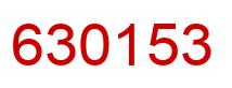 Number 630153 red image