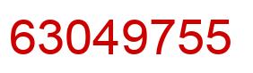 Number 63049755 red image