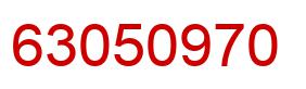 Number 63050970 red image