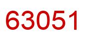 Number 63051 red image