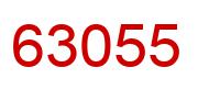 Number 63055 red image