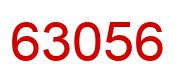Number 63056 red image