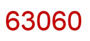 Number 63060 red image