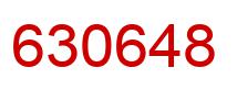 Number 630648 red image