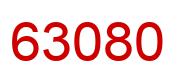 Number 63080 red image