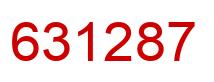 Número 631287 imagen rojo