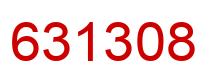 Number 631308 red image