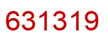 Número 631319 imagen rojo