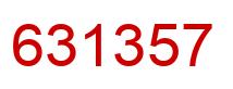 Número 631357 imagen rojo