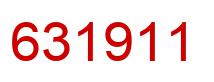 Number 631911 red image