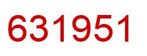 Número 631951 imagen rojo