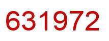Number 631972 red image