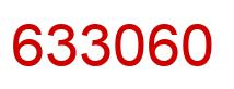Number 633060 red image