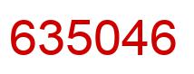 Number 635046 red image