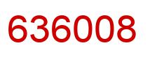 Number 636008 red image