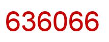 Number 636066 red image