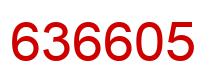 Number 636605 red image