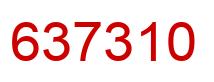 Number 637310 red image