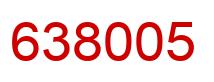 Number 638005 red image