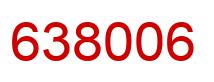 Number 638006 red image