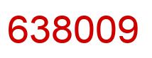 Number 638009 red image