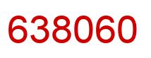 Number 638060 red image