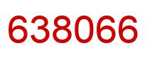 Number 638066 red image