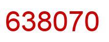 Number 638070 red image