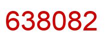 Number 638082 red image