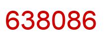 Number 638086 red image