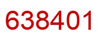 Number 638401 red image