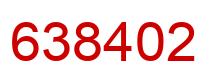 Number 638402 red image