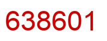 Number 638601 red image