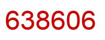 Number 638606 red image